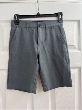 Travis Mathew Charcoal Gray Kids Stretch Shorts